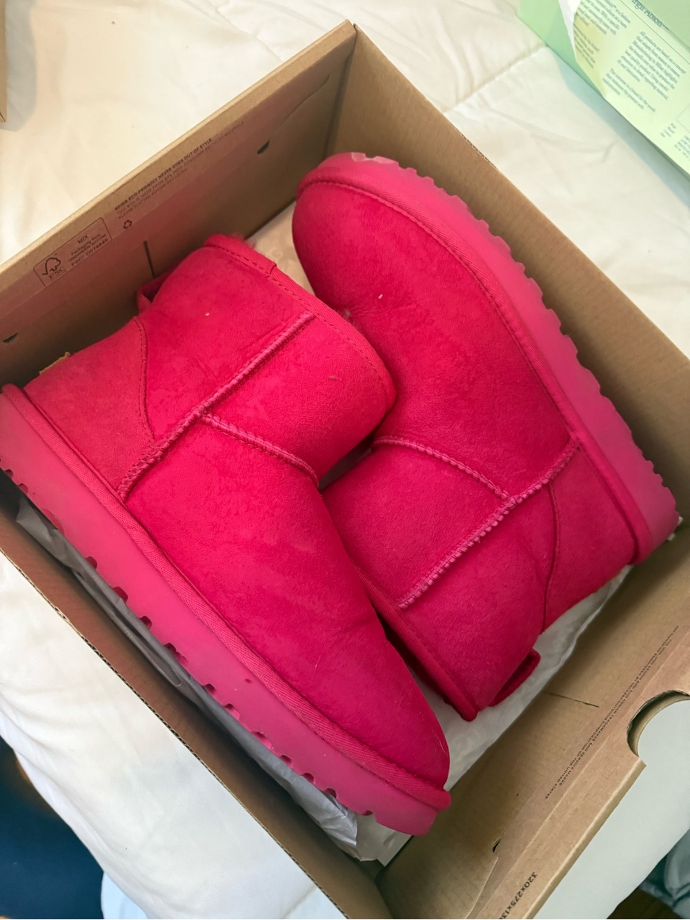 UGG Classic Short Boot in Vibrant Hot Pink